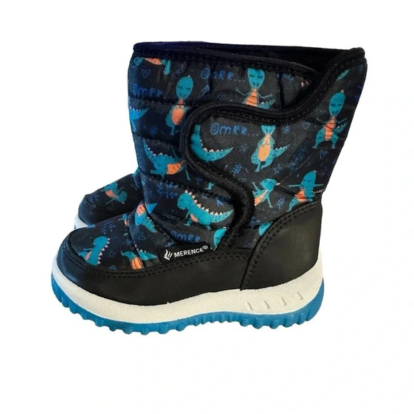 NWT EQUICK Boys Winter Boots Waterproof Lightweight Kid Snow Boots with Fur - Picture 1 of 7